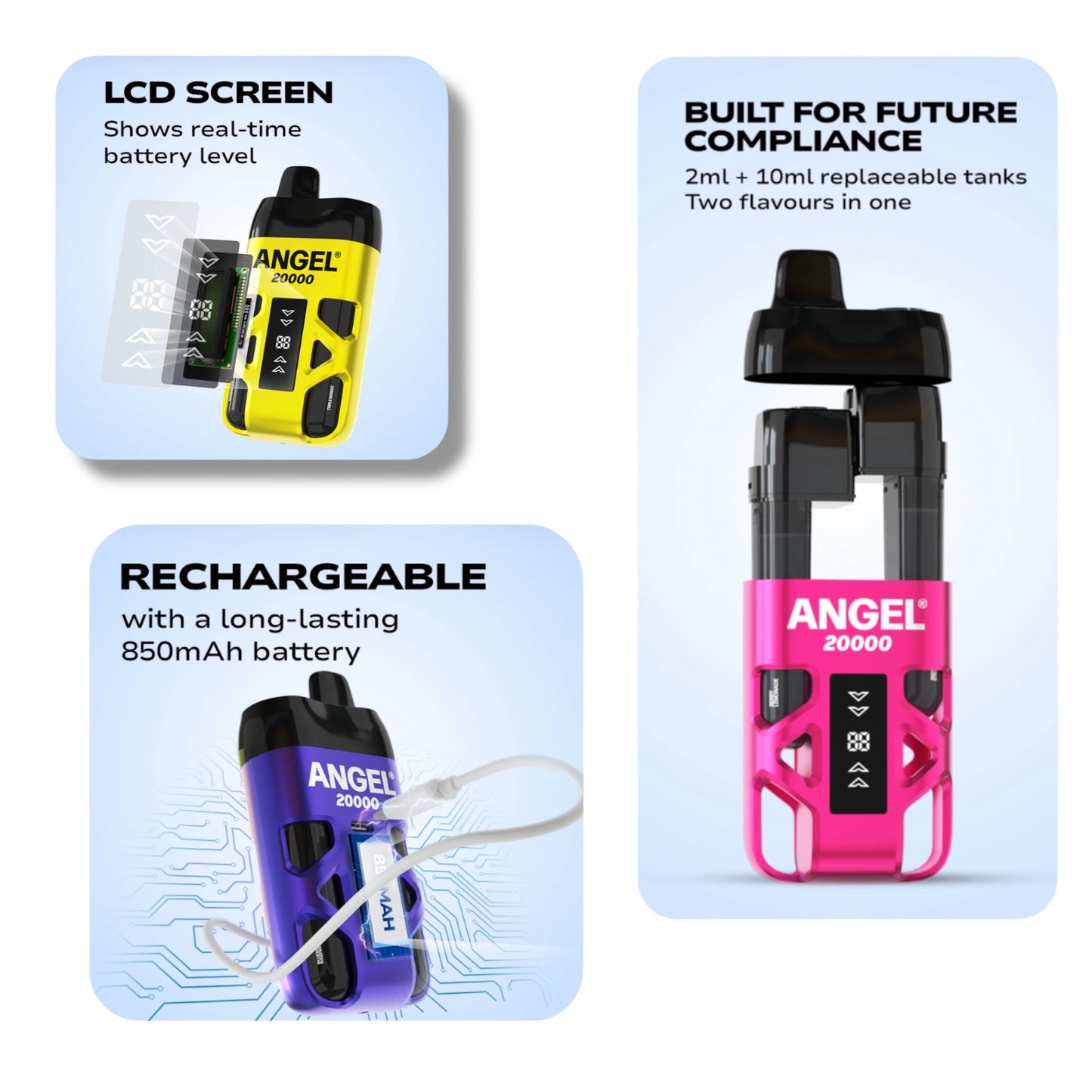 Angel 20,000 Dual Flavour Pod Kit 2-in-1