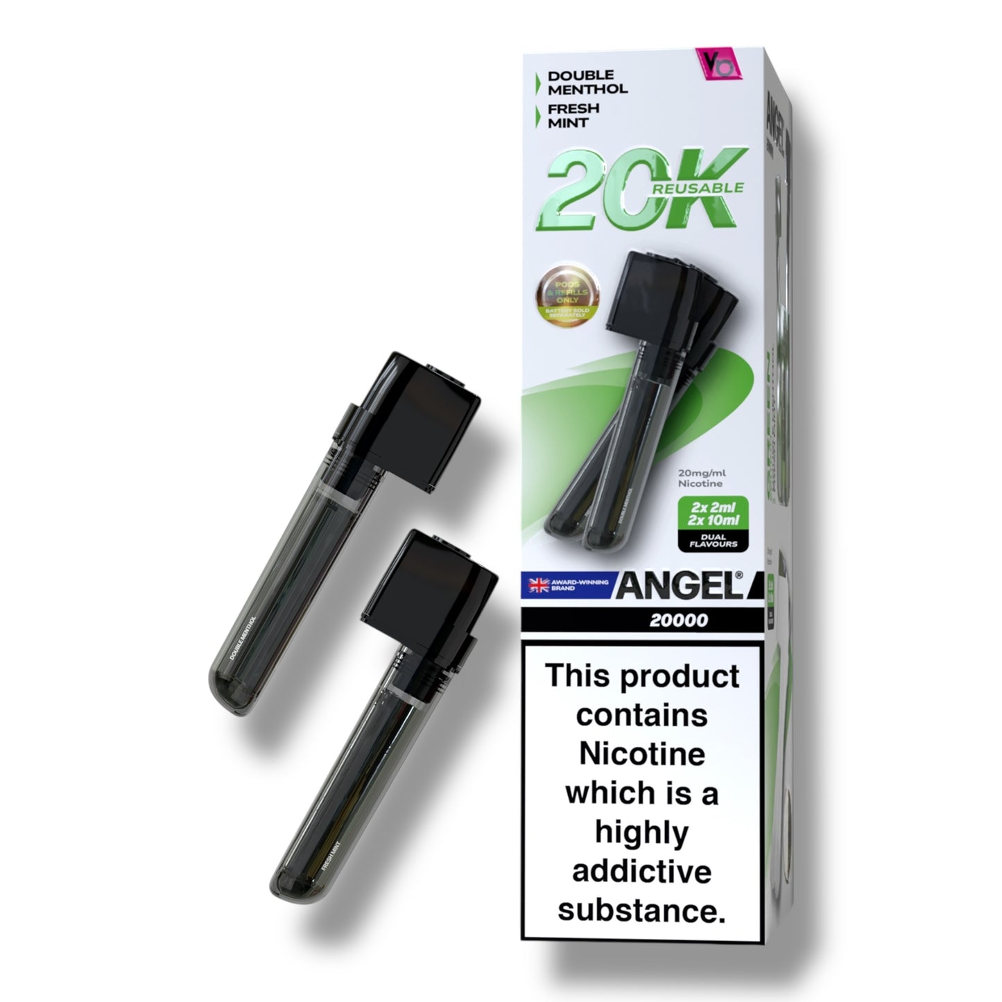 Angel 20,000 Prefilled Pods – Dual Flavour Pod Kit 2 in 1