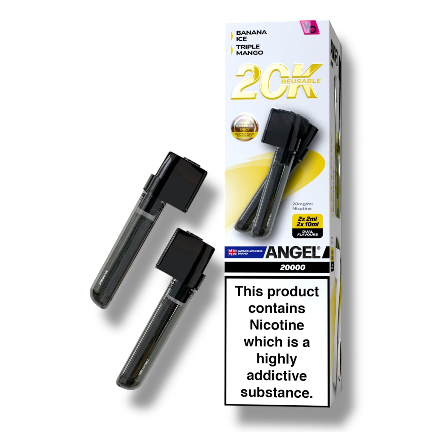 Angel 20,000 Prefilled Pods – Dual Flavour Pod Kit 2 in 1