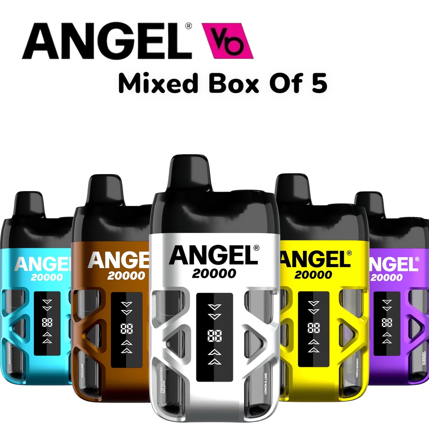 Angel 20,000 Dual Flavour Mixed Box Of 5