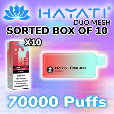 Hayati Duo Mesh 7000 Sorted Box of 10