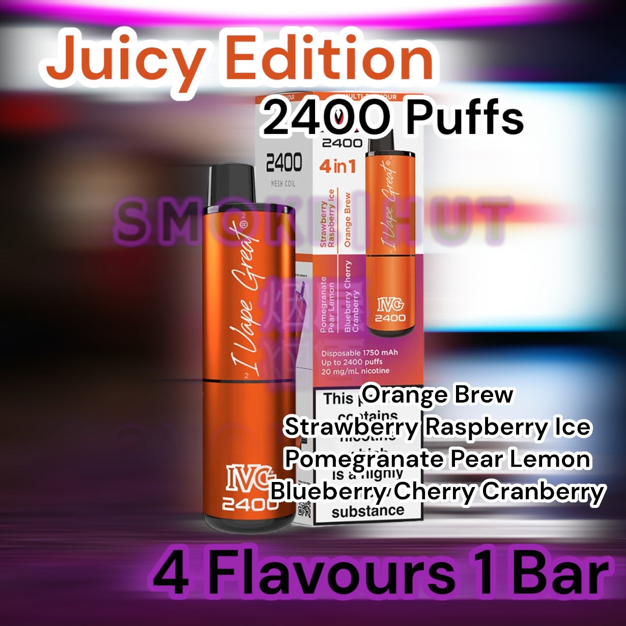 IVG 2400 Juicy Edition Multi Flavour