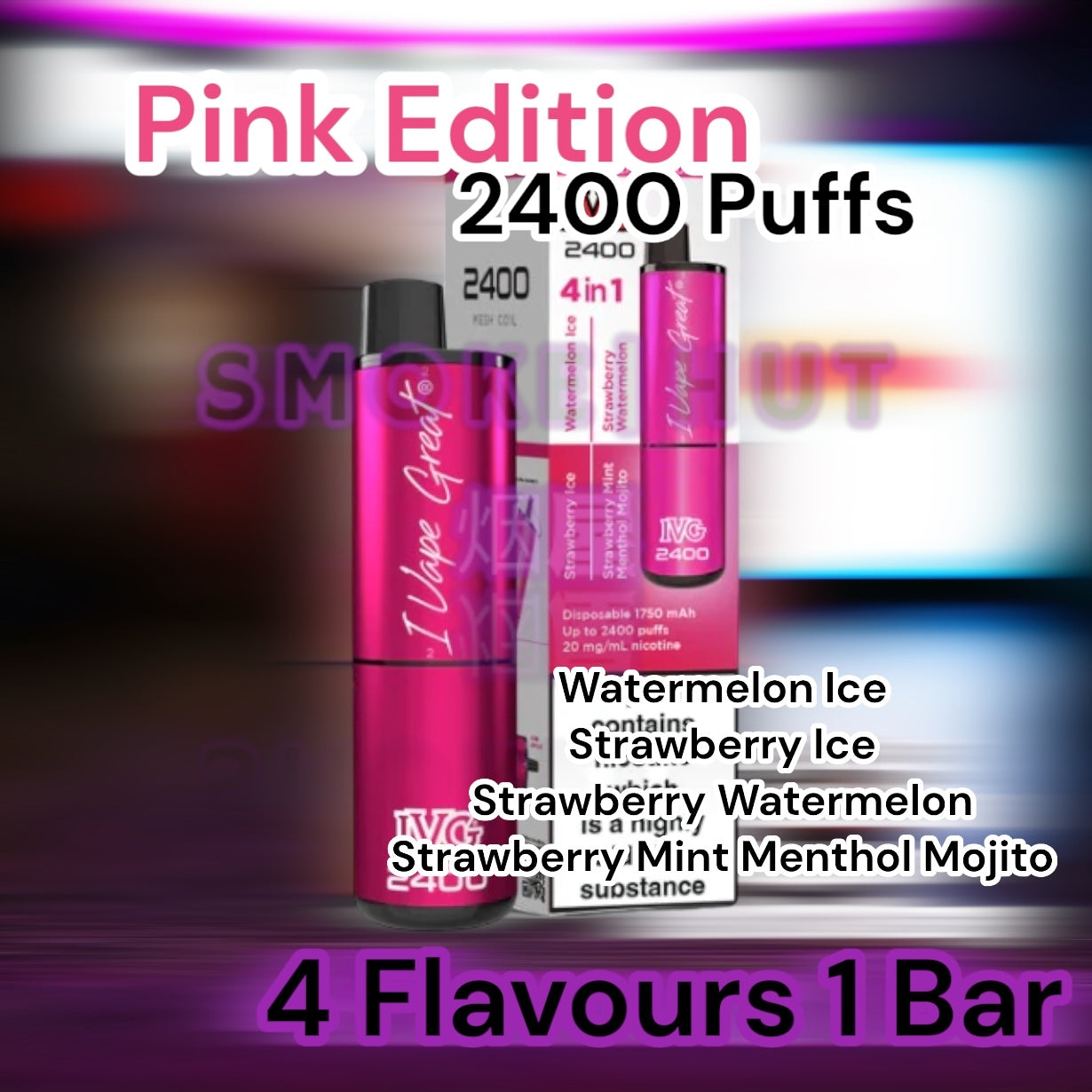 IVG 2400 Pink Edition Multi Flavour