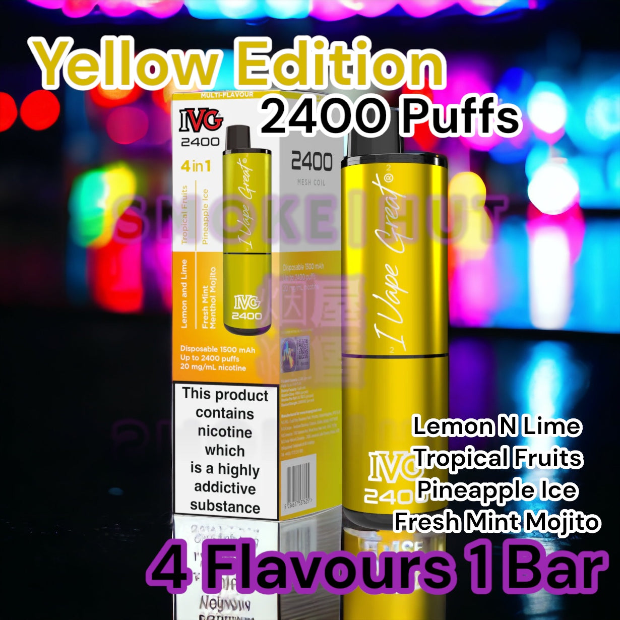 IVG 2400 Yellow Edition Multi Flavour