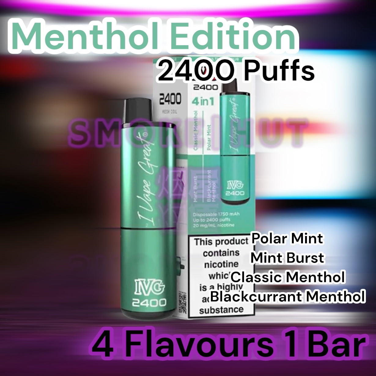 IVG 2400 Menthol Edition Multi Flavour