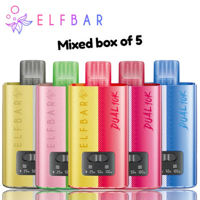 Elf Bar Dual 10k Mixed Box Of 5