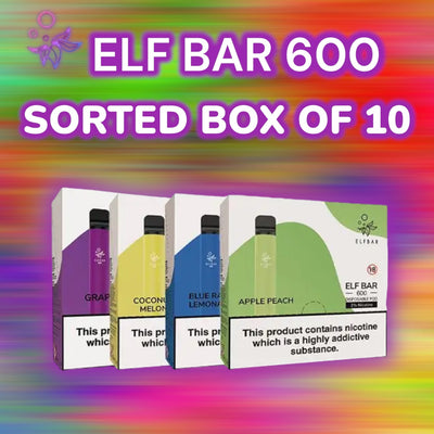 Elf Bar 600 Sorted Box Of 10