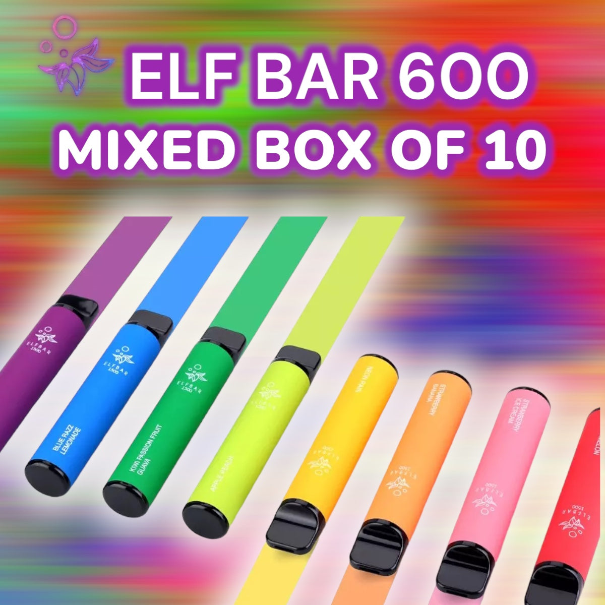 Elf Bar 600 Mixed Box Of 10