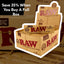 RAW King Size Slim Papers With Roach